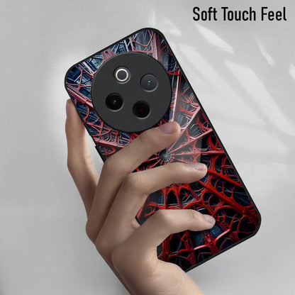 Vivo T4 5G Premium Acrylic Shockproof Glass Back Case (Spider Vault)