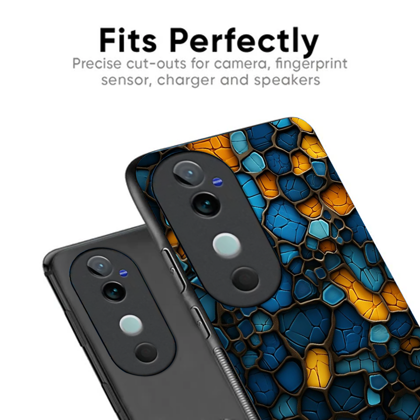 Vivo V40 Pro Luxury UV Printed Anti-Scratch Glass Back Phone Case (Stone)