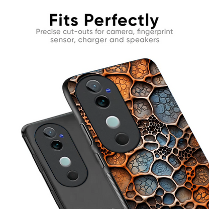 Vivo V40 Pro Luxury UV Printed Anti-Scratch Glass Back Phone Case (Spider)