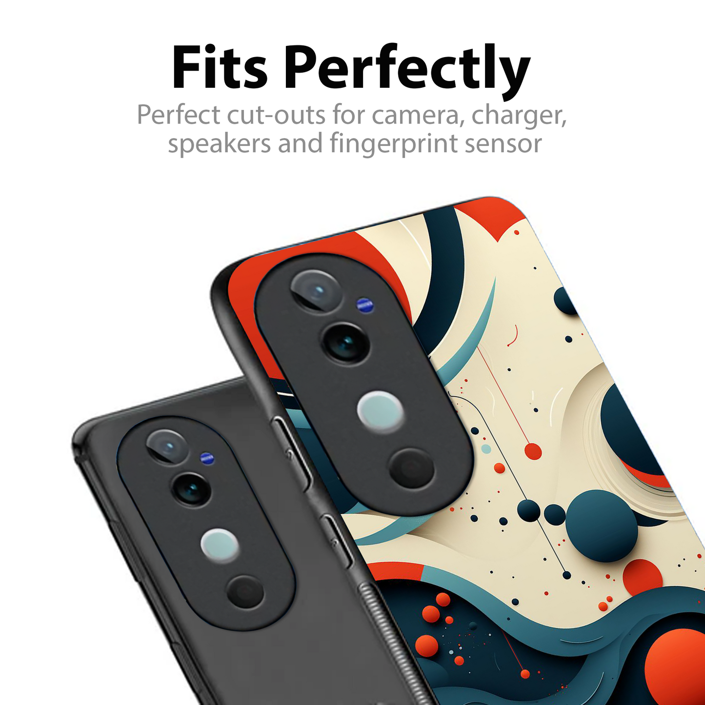 Vivo V40 Pro Luxury UV Printed Anti-Scratch Glass Back Phone Case (Splash)