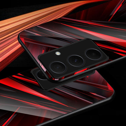 Samsung Galaxy A56 Premium Acrylic Shockproof Glass Back Case (Red Blade)