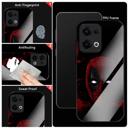 Oppo Reno 13 5G Premium Acrylic Shockproof Glass Back Case (Masked Armor)