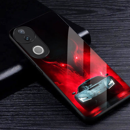 Vivo V50 5G Premium Acrylic Shockproof Glass Back Case (BeastDrive)