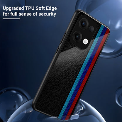 Oppo Reno 13 5G Premium Acrylic Shockproof Glass Back Case (Urban Racer)