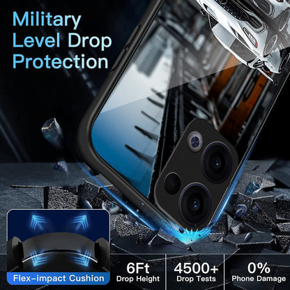 Oppo Reno 13 5G Premium Acrylic Shockproof Glass Back Case (Race Storm)