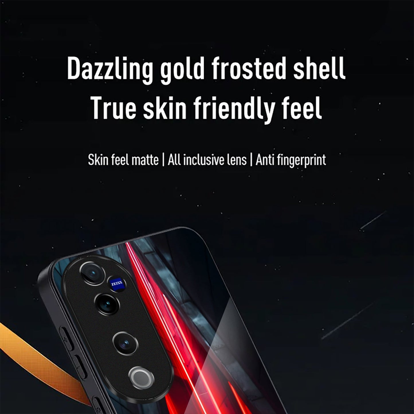 Vivo V40 Pro 5G Premium Acrylic Shockproof Glass Back Case (TurboCore)