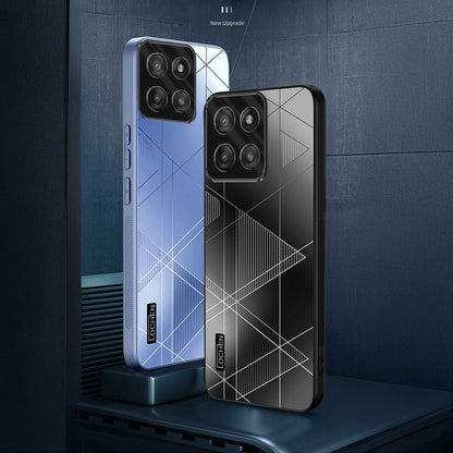 Motorola Edge 60 5G Fusion Triangle Pattern Matte Back Shockproof Case