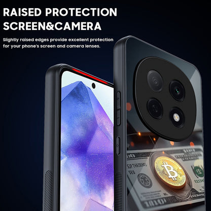 OPPO F29 Pro 5G Premium Acrylic Shockproof Glass Back Case (Money Matrix)