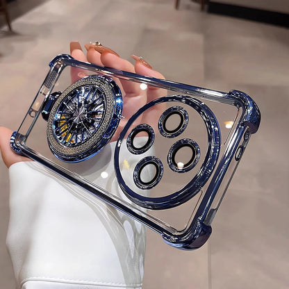 Oppo Reno12 F 5G Premium Stress Buster Wheel Rotating Shockproof Airbags Case