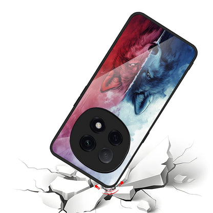 OPPO F29 Pro 5G Premium Acrylic Shockproof Glass Back Case (Ice & Fire)