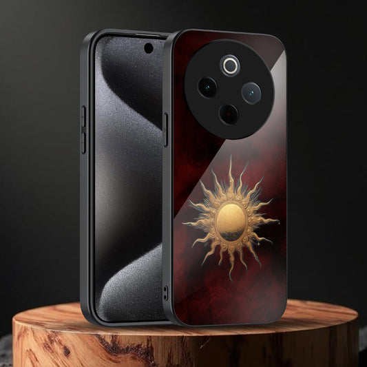 Vivo T4 5G Premium Acrylic Shockproof Glass Back Case (Solar Majesty)