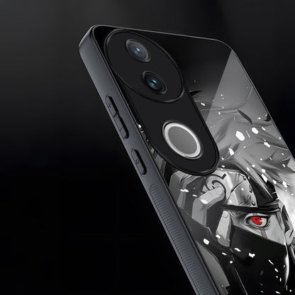 Vivo V50 5G Premium Acrylic Shockproof Glass Back Case (Shadow Ninja)