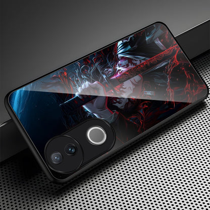 Vivo V50 5G Premium Acrylic Shockproof Glass Back Case (Shadow Blade)