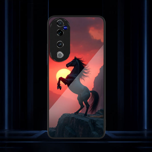 Vivo V40 Pro 5G Premium Acrylic Shockproof Glass Back Case (Untamed Glory)