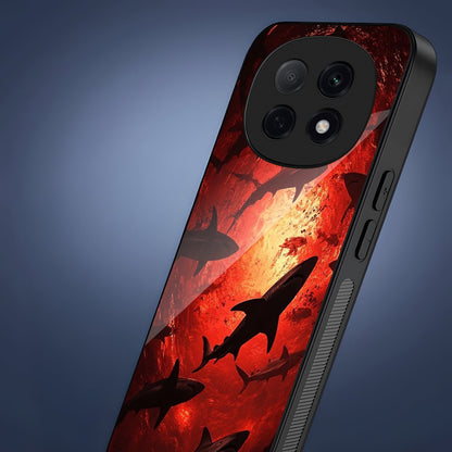 OPPO F29 Pro 5G Premium Acrylic Shockproof Glass Back Case (Sea Terror)