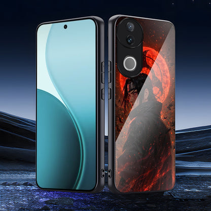 Vivo V50 5G Premium Acrylic Shockproof Glass Back Case (Shadow Flame)