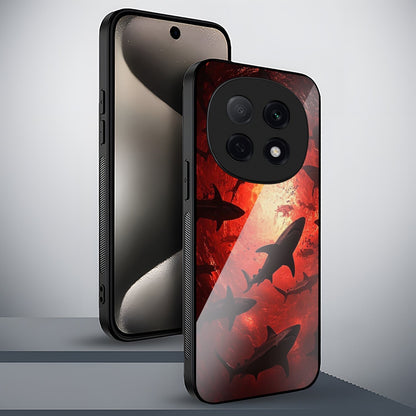 OPPO F29 Pro 5G Premium Acrylic Shockproof Glass Back Case (Sea Terror)