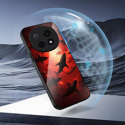 OPPO F29 Pro 5G Premium Acrylic Shockproof Glass Back Case (Sea Terror)