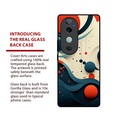 Vivo V40 Pro Luxury UV Printed Anti-Scratch Glass Back Phone Case (Splash)