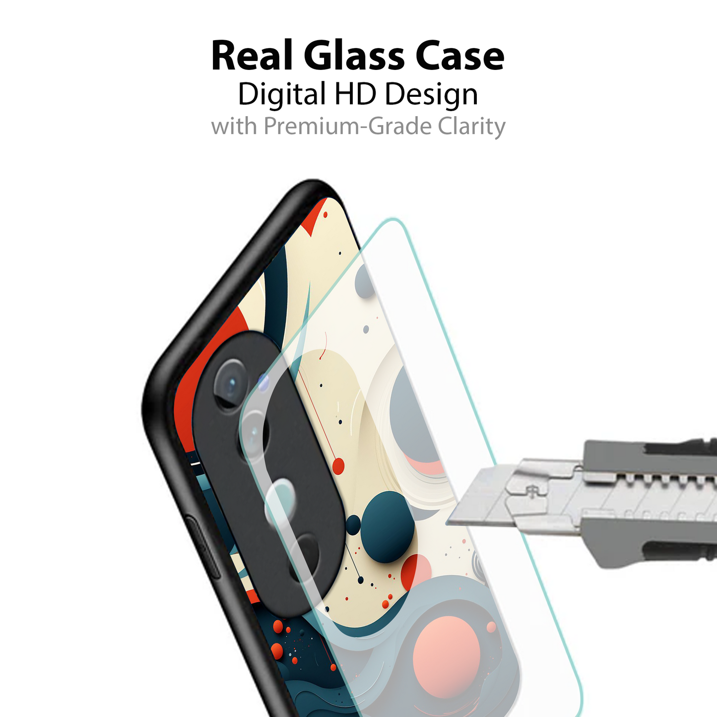 Vivo V40 Pro Luxury UV Printed Anti-Scratch Glass Back Phone Case (Splash)