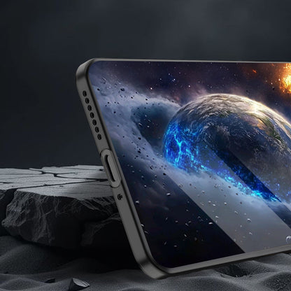 Vivo V40 Pro 5G Premium Acrylic Shockproof Glass Back Case (Universe)