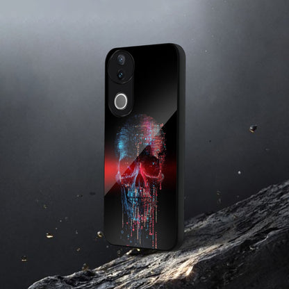 Vivo V50 5G Premium Acrylic Shockproof Glass Back Case (Skull Code)