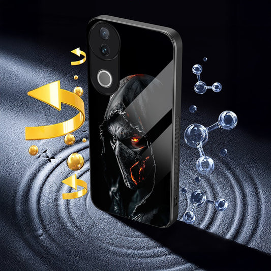 Vivo V50 5G Premium Acrylic Shockproof Glass Back Case (Masked Menace)