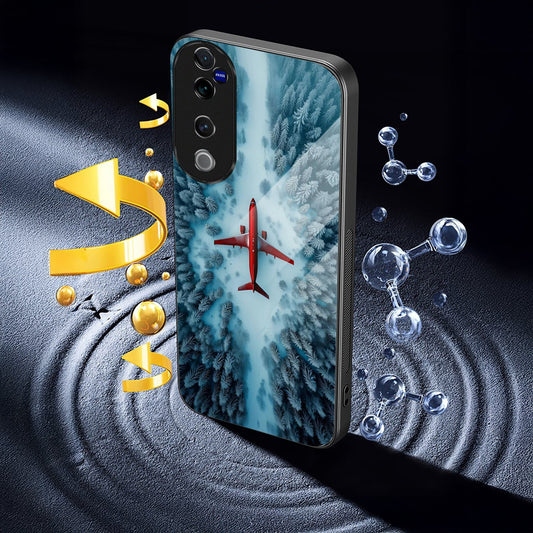 Vivo V40 Pro 5G Premium Acrylic Shockproof Glass Back Case (FrostFlight)